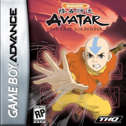 Avatar the Last Airbender box art for GameBoy Advance